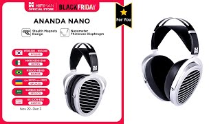 HIFIMAN ANANDA NANO Open Back Planar Magnetic Hi Fi Headphones [upl. by Matias931]