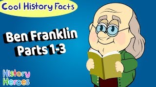 Complete Ben Franklin amp Inventions Parts 13  History Cartoons [upl. by Truman]