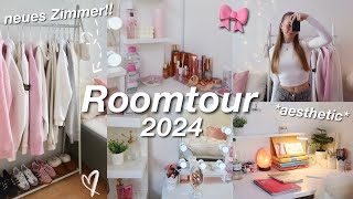 ROOMTOUR 2024🎀pinterest inspired amp aesthetic [upl. by Attelrac401]