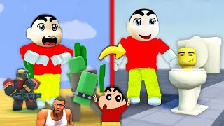 ROBLOX SHINCHAN NOOB TOWER DEFENSE with CHOP [upl. by Augusta]