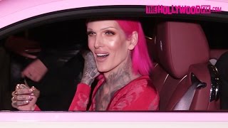 Jeffree Star Attends The Vanity Fair Party At The Chateau Marmont Hotel In A Pink RollsRoyce [upl. by Nonnel]