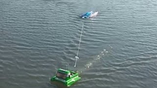 rescue boat rc V21 styrofoam recovery test [upl. by Gaylord409]