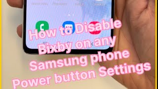 How to Turn off Bixby Button on Samsung  Disable Bixby on Samsung  Power off Button Setting bixby [upl. by Champagne356]