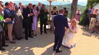 Waltzing with Putin Russian president attends Austrian FMs wedding [upl. by Nnayrb22]