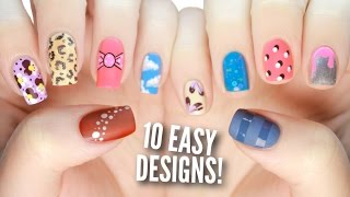 10 Easy Nail Art Designs For Beginners The Ultimate Guide 3 [upl. by Arukas]