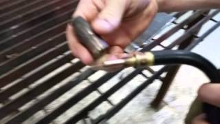 Mig welding gass problems fix holes in weld w Miller MIG wire feed [upl. by Rainger]