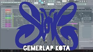 Slank  Gemerlap Kota Karaoke FL Studio [upl. by Tterraj]