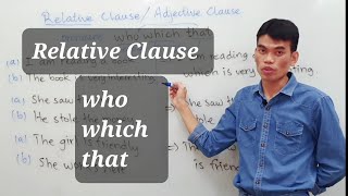 Relative Clause  Adjective Clause  Who Which That  English Grammar [upl. by Isacco]