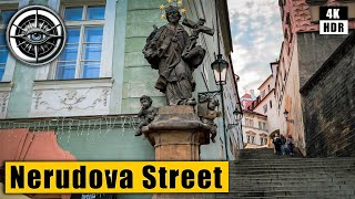 Prague Walking Tour of Hradcany Prague Castle and Nerudova Street 🇨🇿 Czech Republic 4k HDR ASMR [upl. by Cotter78]