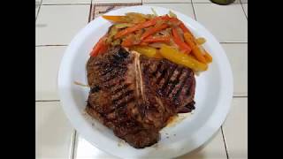 How To Make The Most Juiciest And Tender Steak With Steam Vegetables Step By Step [upl. by Nymsaj]