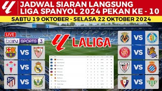 Jadwal Liga Spanyol 2024 Pekan 10  Celta Vigo vs Real Madrid  Barcelona vs Sevilla  Laliga 2024 [upl. by Aihseya]