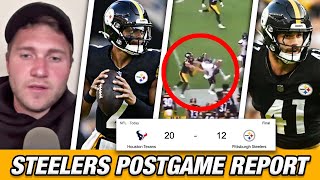 Pittsburgh Steelers x Houston Texans Preseason Postgame Report [upl. by Anemolihp]