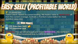 EASY TRADING PROFIT RSP ITEM BUYSELL PROFITABLE WORLD  GrowTopia [upl. by Esyahc]