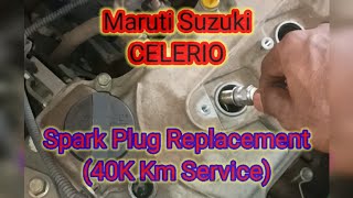 Maruti Suzuki Celerio I Periodic Maintenance Service I 40k km Service I Spark Plug Replaced shorts [upl. by Atte754]