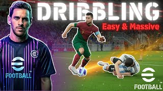 eFootball EASY amp MASSIVE Dribbling Tutorial ⚡️ [upl. by Schonfield]