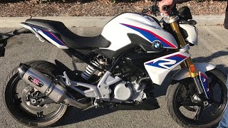 2019 Ultimate exhaust sound bmw g310 r remus yoshimura akrapovic sc project RIDEMOTO [upl. by Natsirhc773]