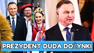 Powódź w Polsce Prezydent Duda na dożynkach w Pałacu w Warszawie [upl. by Yelrac]