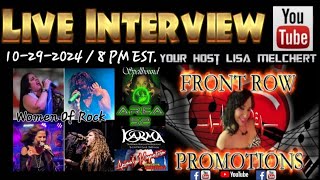 WOMEN OF ROCK AGAINST DRUG OVERDOSE FUNDRAISER quotinterviewquot on FRONT ROW PROMOTIONS YOUTUBE LIVE [upl. by Mamoun]