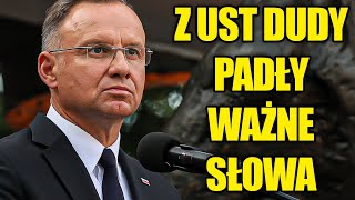 To ważne przemówienie Prezydenta Dudy wzruszyło miliony Polaków [upl. by Gustave]