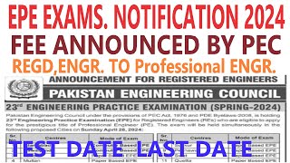 23RD EPE EXAMS BY PEC 2024 TERMS AND CONDITIONS APPLYREGISTERED ENGR TO PROFESSIONAL ENGR [upl. by Candie]