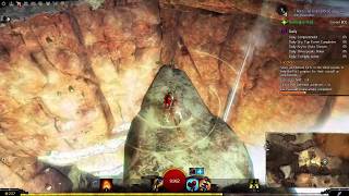 Guild Wars 2  Getting to Silverwastes Diving Goggles in 1 minute using a Springer mount  2 paths [upl. by Eppes]