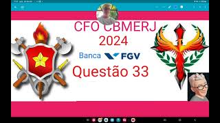 CFO CBMERJ 2024 questão 33 Considere a sigla CBMERJ O número de anagramas dessa nos quais as letras [upl. by Scevor]