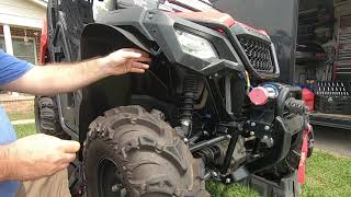 Honda Pioneer 520 Mudbuster Fender Flare Install Part 1 Front [upl. by Witha660]