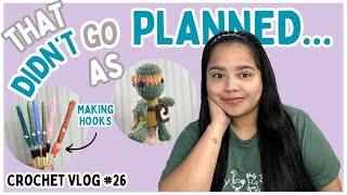 Crochet Vlog 26  Making Hooks Update  Yarn Haul [upl. by Minor]