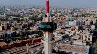 By Drone  Riyadhs modern structures  تصوير هوائي  الرياض  مركز التواصل الدولي [upl. by Krahling594]