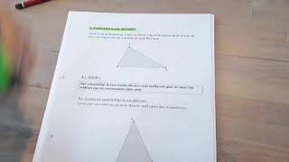 Constructie zwaartelijnen in een driehoek cursus pag 78 [upl. by Llevert468]