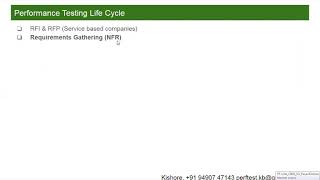 Performance Testing Life Cycle [upl. by Rotciv]