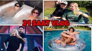 24 SAAT BUNGALOV TATİL VLOG [upl. by Berlinda223]