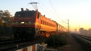 CNB WAP4 Karnataka Express heads towards Bhopal Junction with front panto up [upl. by Eul]