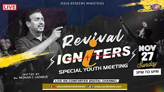 🔴🅻🅸🆅🅴  Revival Igniters🔥 A Monthly Youth Fellowship  Bro Mohan C Lazarus  November 2022 [upl. by Ysnil399]