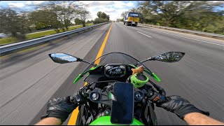 2024 ZX6R HIGHWAY RIDING PURE SOUND NO TALKING [upl. by Yenobe813]