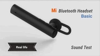 Mi Noise Cancelling Bluetooth Headset BASIC Real life Sound Test [upl. by Asirrac]