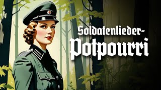 Deutsche Soldatenlieder  SoldatenliederPotpourri Liedtext [upl. by Neirbo580]