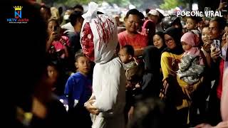 Pocong viral joged dj Dermaga biru  Alun alun Puspawangi Indramayu [upl. by Hgeilhsa]