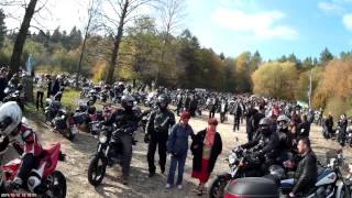 Beskidzkie zakończenie sezonu motocyklowego Pustelnia Św Jana Dukla 12102014 [upl. by Sena811]