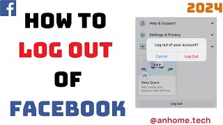 How to Log Out of Facebook  Sign Out of Your Account Easily [upl. by Marline149]