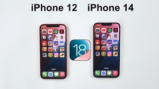 iOS 18  iPhone 12 vs iPhone 14 Speed Test [upl. by Martinsen]