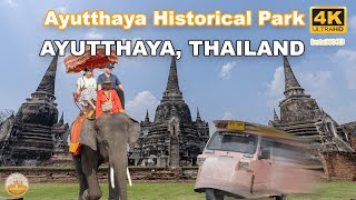 tour of Ayutthaya Historical Park Amazing AyutthayaThailand UNESCO Walk tour [upl. by Notsgnik]