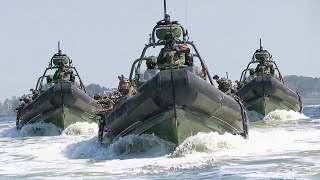 US amp Dutch Marines Riding Powerful Combat Boats at Extreme Speeds [upl. by Jarnagin]