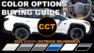 2022 Subaru Outback Wilderness  Color Options Buying Guide [upl. by Frum]