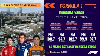 F1 GP de Azerbaiyán en vivo  Bandera Verde [upl. by Novj500]