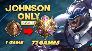 I ONLY PLAYED JOHNSON FROM WARRIOR TO MYTHIC Solo ranked [upl. by Rosario232]