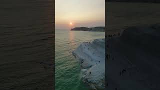 Tramonto alla Scala dei Turchi  jsdrone 🎥 [upl. by Roselin]