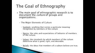 Introduction to Ethnography [upl. by Onig]