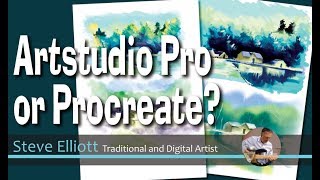 Artstudio Pro or Procreate A traditional Artists perspective [upl. by Nylrahc701]