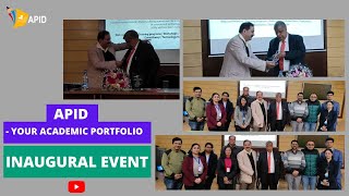 Inaugural Event of Academic Profile Identity APID  STM Journals  Gautam Buddha University [upl. by Aikcir]